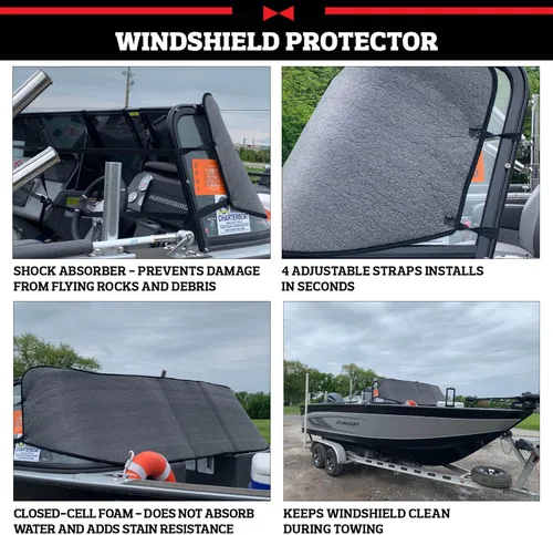Vista 2 de RealTruck TruXedo Protector de Parabrisas de Barco TruXedo por TruXedo 1117432 Ajuste Universal