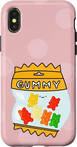 Vista 4 de Funda de caramelo de oso de goma Kawaii para iPhone 15