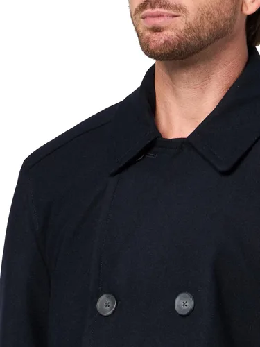 Vista 3 de Nautica Men's Wool Blend Peacoat – Double-Breasted Winter Coat, Regular, Big & Tall Sizes