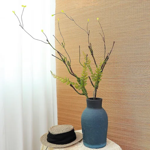 Vista 5 de 2 ramas de cerezo artificiales de 39 pulgadas, ramas, ramas de madera, ramitas de madera, tronco de vid flexibles, plantas de seda con musgo