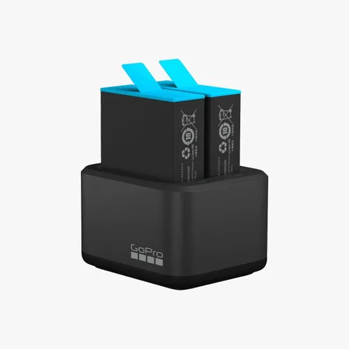 Vista 3 de GoPro Cargador de batería dual + batería (Hero9 Black) - Accesorio oficial (ADDBD-001)