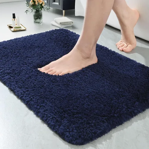 Vista 42 de LOCHAS Alfombra de baño de microfibra antideslizante de 36 x 24 pulgadas Gris