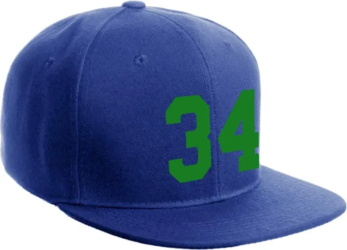 Vista 78 de Número de equipo modificado para requisitos particulares del jugador del color del sombrero del Snapback de la visera plana clásica de la visera