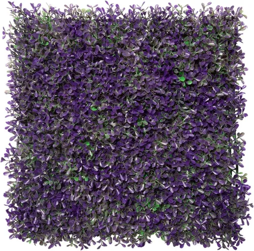 Vista 26 de E&K Panel de valla de plantas artificiales de 20 x 20 pulgadas, hojas sintéticas, césped, panel de privacidad para interiores y exteriores
