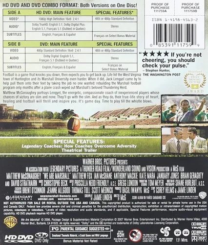Vista 2 de We Are Marshall (Combo HD DVD and Standard DVD)