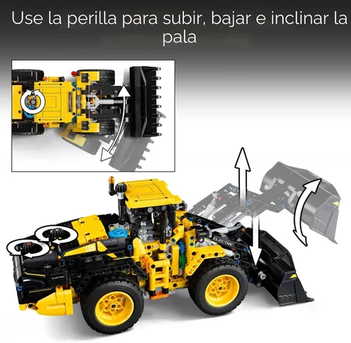 Vista 3 de LEGO Technic Volvo L120 - Cargadora de Ruedas Eléctrica Juguete de Construcción - Set de Construcción de Juego de Simulación - Gran Regalo