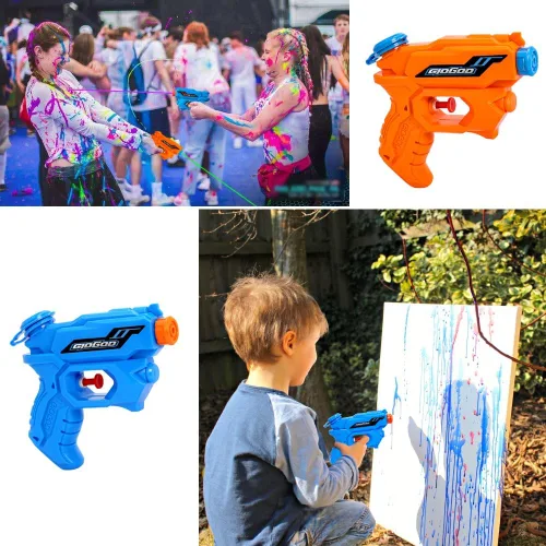 Vista 6 de Pistola de agua para niños, paquete de 2 pistolas de chorro de verano para piscina, playa, juguete de lucha contra el agua, piscina, fiesta, playa