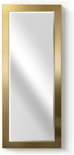 Vista 3 de Espejo de maquillaje rectangular, espejo de pared con marco de madera desgastada para decoración del hogar, se puede colgar de forma vertical u Negro