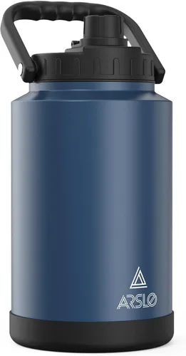 Vista 12 de Jarra Grande de Agua Aislada con Asa, Botella de Agua Aislada de Un Galón, Jarra de Agua de Acero Inoxidable de 1 Galón