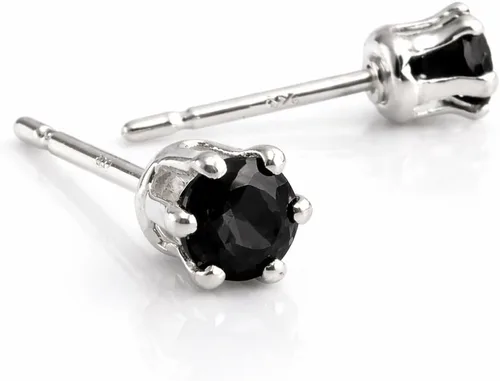 Vista 10 de 3-4mm Sterling Silver Birthstone Stud Earrings, 6-Prong