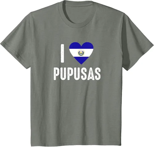Vista 106 de Camiseta I Love Pupusa from El Salvador