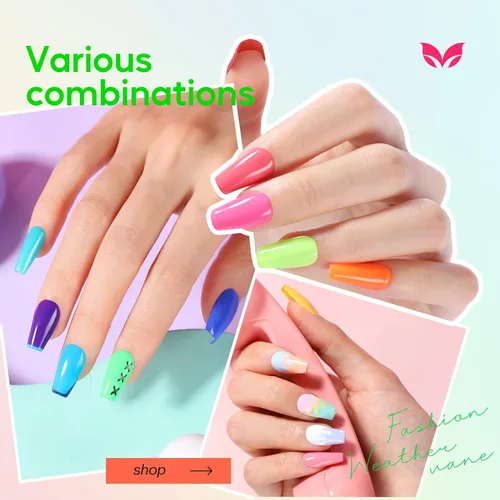 Vista 8 de Morovan Juego de esmalte de uñas para uñas de las manos: kit de esmalte de uñas de secado rápido al aire de 48 piezas con 2 piezas de base y capa