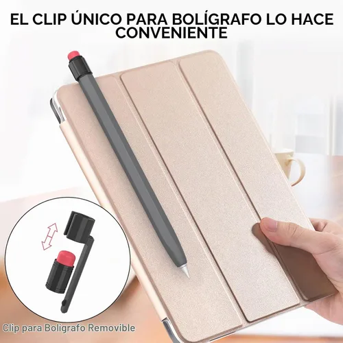 Vista 5 de TRONWIN Funda para Apple Pencil de 1ª generación, funda de silicona con agarre perfecto, diseño clásico con clip resistente compatible con Apple