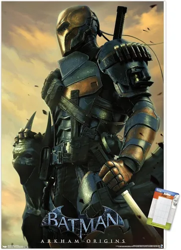 Vista 17 de Trends International DC Comics VIdeo Game - Póster de pared de Arkham Origins, 14.725 x 22.375 pulgadas, versión enmarcada de madera de granero