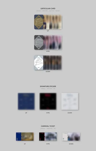 Vista 4 de Enhypen Frontera Carnaval 2 Mini álbum versión Hype CD+1P póster plegable en paquete+112p PhotoBook+16p Liric Book+2p PhotoCard+1P Lenticular+1P