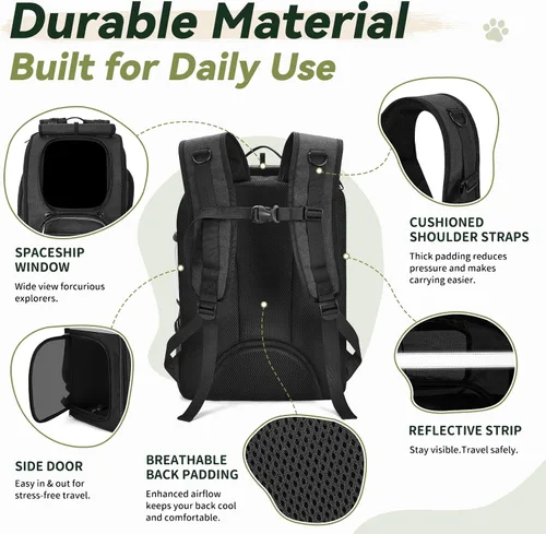 Vista 9 de Apollo walker Mochila transportadora para gatos pequeños y perros