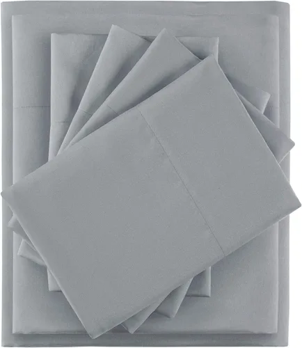 Vista 13 de Intelligent Design Sábanas de microfibra suaves, bolsillo elástico para colchones de hasta 14 pulgadas, modernas, para todas las estaciones