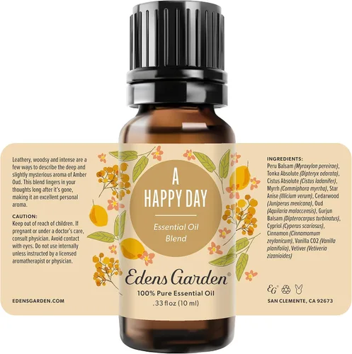 Vista 8 de Edens Garden Una mezcla de aceites esenciales Happy Day - 100% puro grado premium, sin diluir, natural, terapéutico, aromaterapia, lo mejor
