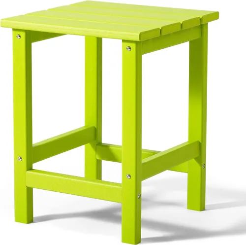Vista 24 de WestinTrends Ashore - Mesa auxiliar Adirondack moderna para patio al aire libre, color arena