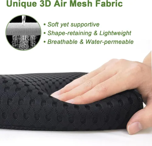 Vista 2 de Esme L&H Stadium Seat Cushions, 3D Mesh Fabric Bleacher Cushion, Portable Stadium Seat Cushion for Bleachers
