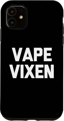 Vista 6 de iPhone 12 mini Vape Vixen T-Shirt divertido dicho sarcástico fumar vaping caso