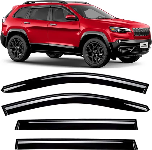 Vista 14 de Voron Glass Protectores de lluvia extra duraderos con cinta adhesiva para Toyota RAV4 2019-2025, deflectores de ventana, viseras de ventana