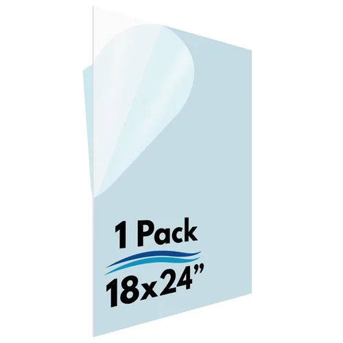 Vista 8 de Icona Bay Plexiglás PET, láminas de plástico finas y flexibles (4 x 6 x 0.03 pulgadas, transparente, paquete de 2), fácil de cortar para proyectos