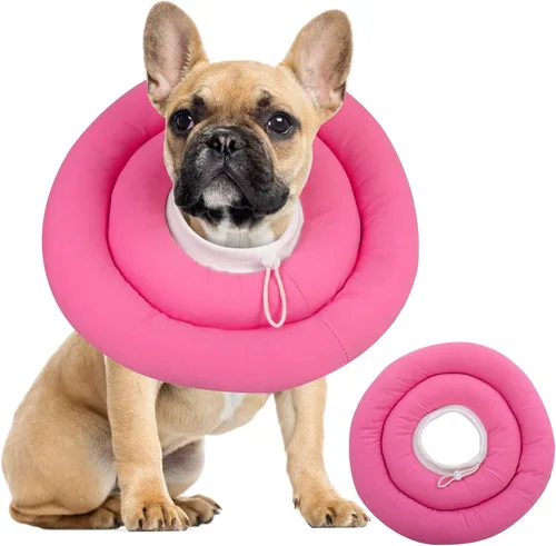 Vista 28 de IDOMIK - Collar de recuperación para perros, cono suave impermeable para perros después de la cirugía Comfy Protective Elizabethan Collar