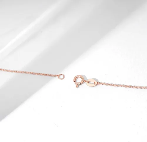 Vista 4 de Tienda Collection Platinum or Gold Plated Sterling Silver Station Necklace made with Infinite Elements Zirconia
