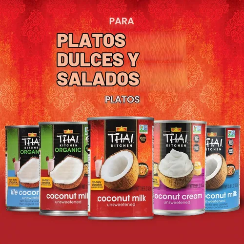 Vista 19 de Thai Kitchen leche de coco sin gluten y sin azúcar, 13.66 onzas líquidas