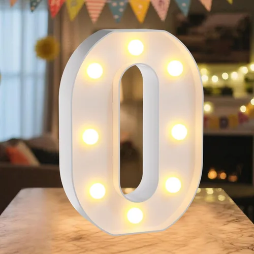 Vista 54 de Letrero LED de Marquee con Letras Iluminadas - Letras Iluminadas del Alfabeto para Cumpleaños, Graduación, Decoración de Pared y Mesa en Bares