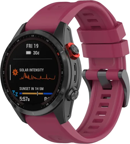 Vista 15 de Compatible con Garmin Quatix 7 Pro Bands, Forerunner 965 955 945 Correas de reloj de repuesto de silicona para Garmin Epix Pro 1.850 in/Fenix