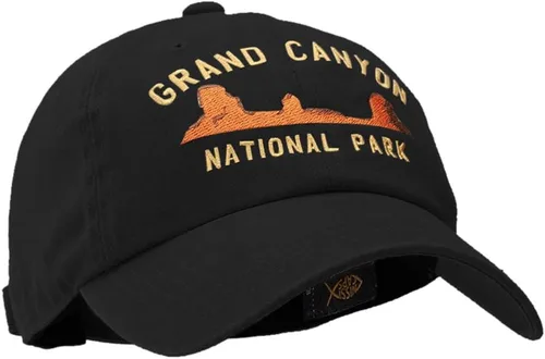 Vista 5 de e4Hats Gorra de algodón teñida con pigmento no estructurado bordado del Gran Cañón