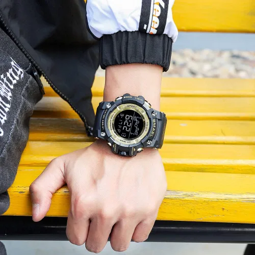 Vista 3 de findtime Reloj digital para hombre, reloj militar deportivo, resistente al agua, táctico, para exteriores, reloj de WistWatch, LED luminoso, alarma
