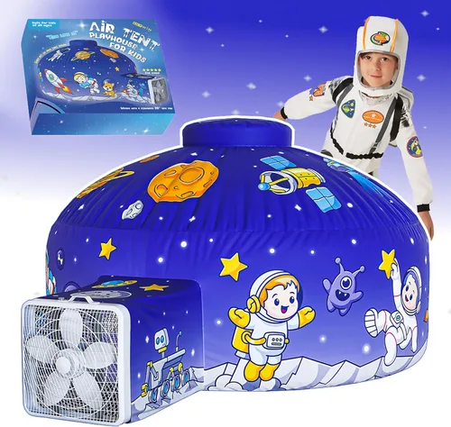 Vista 13 de Skywin Tienda de Aire para Niños (77" x 50") Se Construye en 30 Seg, Tiendas para Niños Pequeños de Interior para Juego Imaginativo, Espaciosas