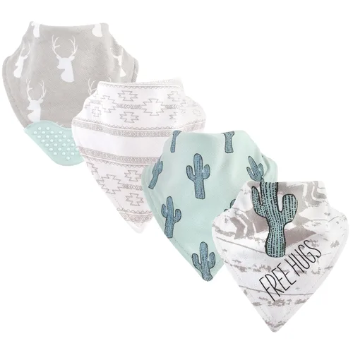 Vista 13 de Yoga Sprout Babero bandana con mordedor, alas, paquete de 4 Paquete de 4 alas