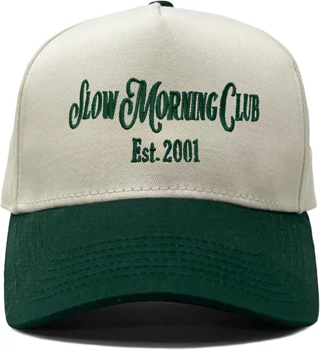Vista 7 de Funky Junque Gorra de béisbol de 2 tonos para camionero adulto Misbehavin' - Leopardo/Beige