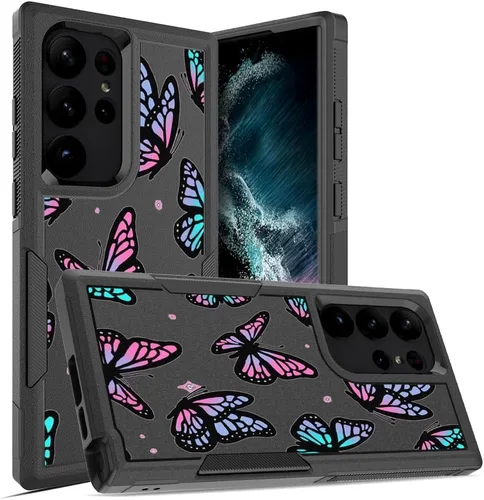 Vista 56 de Funda para teléfono Galaxy S20 FE 5G, funda de mariposa para Samsung Galaxy S20fe, funda resistente para Samsung S20 FE 5G/4G, funda protectora