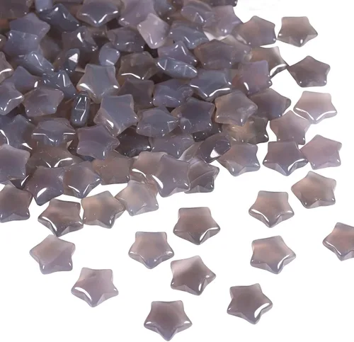 Vista 9 de Rockcloud Paquete de 10 piedras de bolsillo de cristal en forma de estrellas, piedras pulidas para la preocupación para la curación de reiki, yoga