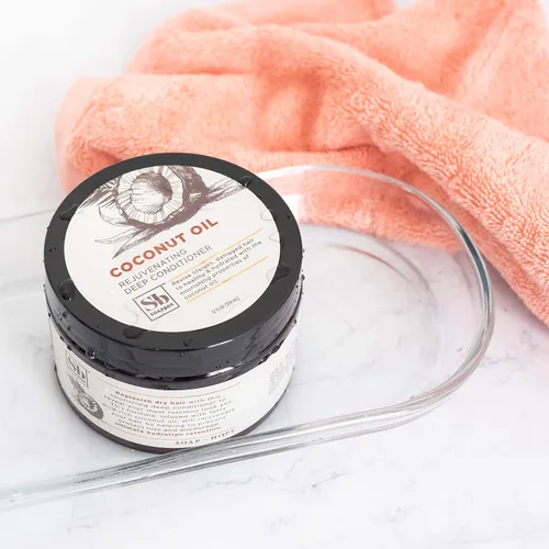 Vista 7 de Soapbox Coconut & Shea - Acondicionador profundo rejuvenecedor, tratamiento hidratante para cabello seco y dañado, deja el cabello suave, liso e