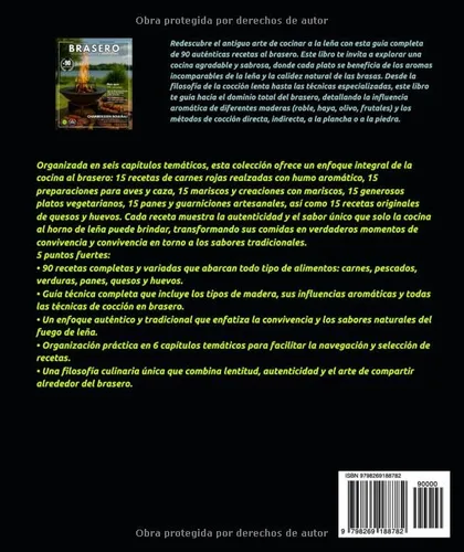 Vista 2 de Cocina en brasero 90 Recetas Auténticas al Horno de Leña - Guía Completa de Cocina Tradicional Carnes, Pescados, Verduras, Panes y Quesos.