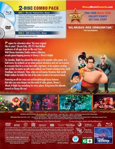 Vista 2 de Wreck-It Ralph (Two-Disc Blu-rayDVD Combo)