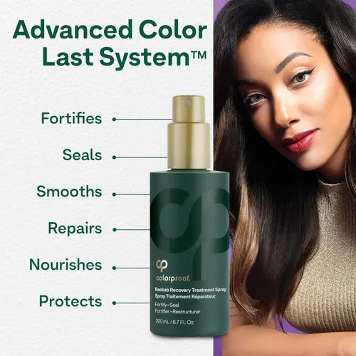 Vista 8 de Colorproof Baobab Spray de tratamiento capilar de 6.7 onzas líquidas, spray de recuperación de cabello, Baobab Fruit Spray para cabello dañado