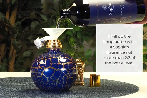 Vista 3 de Sophia's Recambios de aceite para lámpara de fragancia ámbar, aceite de fragancia para lámparas Redolere, aceite de lámpara perfumada para lámparas