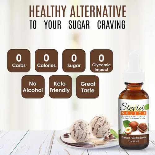 Vista 8 de Stevia Drops Butterscotch, Avellana y Mantequilla Pecan Stevia Select Keto Coffee Sabor de Stevia sin azúcar (3) Paquete