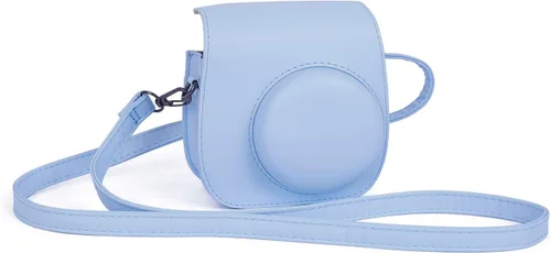 Vista 7 de Instant Mini 12 Funda Protectora para Cámara para Fujifilm Instax Mini 12/11, Funda de Cámara de Cuero PU Premium con Bolsillo y Correa Removible