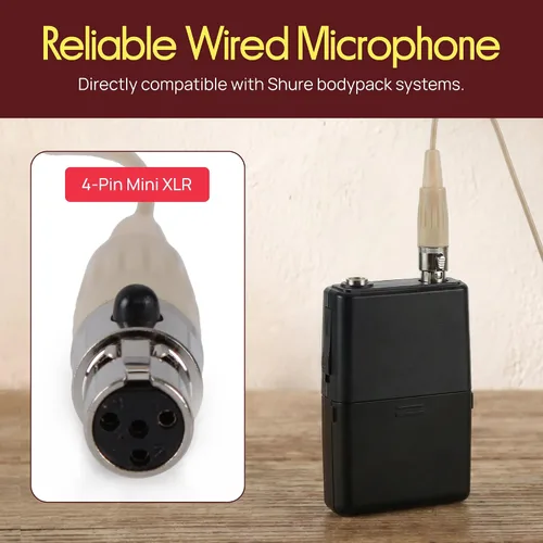 Vista 5 de Pyle-Pro PMEMS10, micrófono interno omnidireccional XLR (para sistema Shure)
