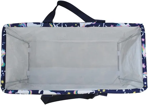 Vista 196 de NGIL Bolsa de comestibles reutilizable extra grande plegable de gran tamaño para comestibles, almacenamiento, picnic, playa, Estampado