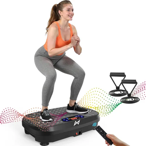 Vista 19 de AXV Vibration Plate Exercise Machine Fitness Platform Body Vibrating Board ARK.ROSA