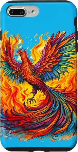 Vista 11 de Fantasy Cute Rising Phoenix Flames Case for iPhone 15